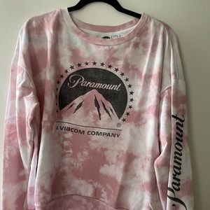 Tie dye cropped sweatshirt